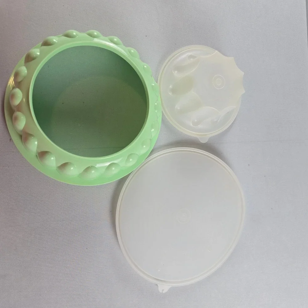 Vintage Tupperware Jello Mold Mint Green 3 Piece Set Retro Vintage Kitchen